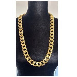Gold Large Statement ChainLink Necklace